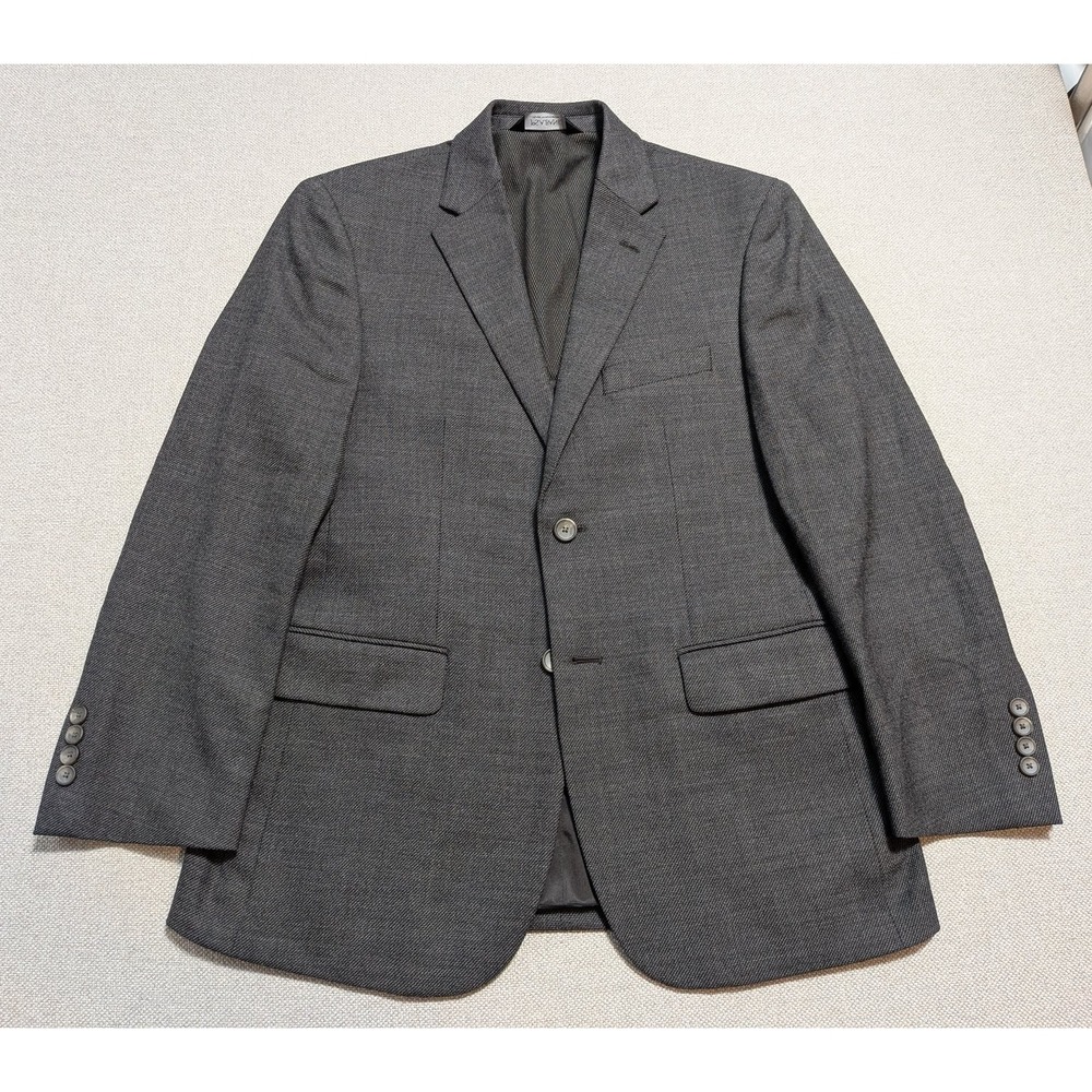Jos A Bank Traveler Men's Blazer 38S Dark Gray Blend Travel Tech Tailored Fit